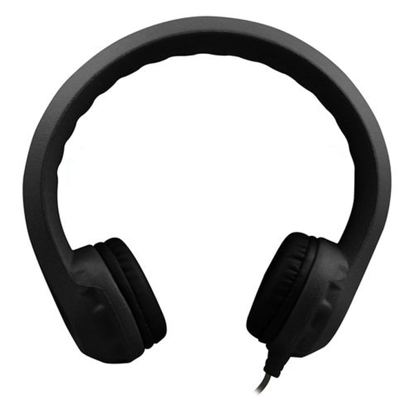 Hamiltonbuhl Flex-Phones™ Indestructible Foam Headphones, Black KIDS-BLK